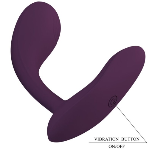 Vibrator G-Spot din silicon, cu aplicatie PRETTY LOVE BAIRD LILA - Img 5