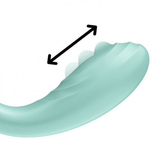 Vibrator inovator pentru punctul G Satisfyer Rrrolling Pleasure mint (22cm) - Img 4