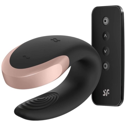 Vibrator inteligent Satisfyer - Double Love Luxury Partner Vibrator (Black) - Img 5
