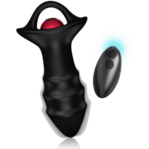 Vibrator si plug anal cu vibratii tip deget ARMONY - KYLIN cu telecomanda - Img 4