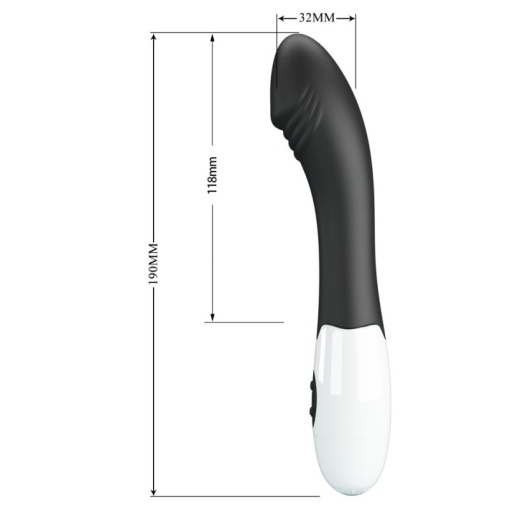 Vibrator Silicon Pretty Love Elemental Black - Img 2