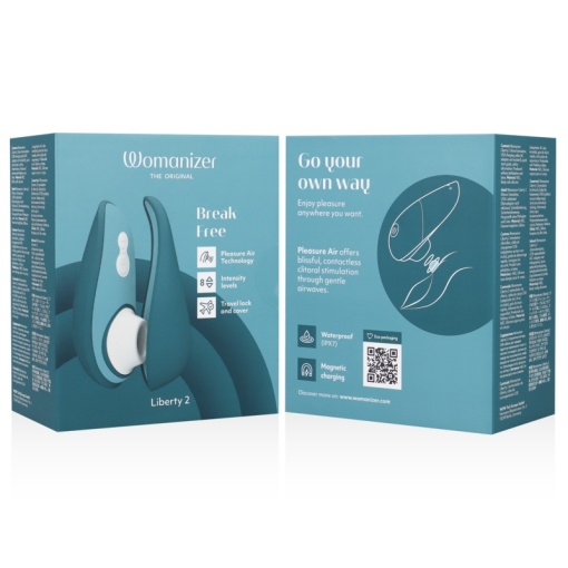Vibrator stimulator Clitoris Womanizer Liberty 2 Albastru - Img 5