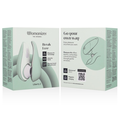 Vibrator stimulator Clitoris Womanizer Liberty 2 Verde - Img 4
