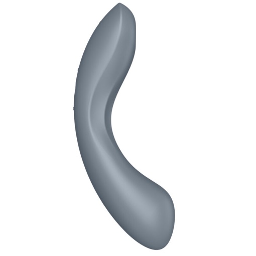 Vibrator stimulator cu impulsuri de aer Curvy Trinity 1 bluegrey (17,5cm) - Img 5