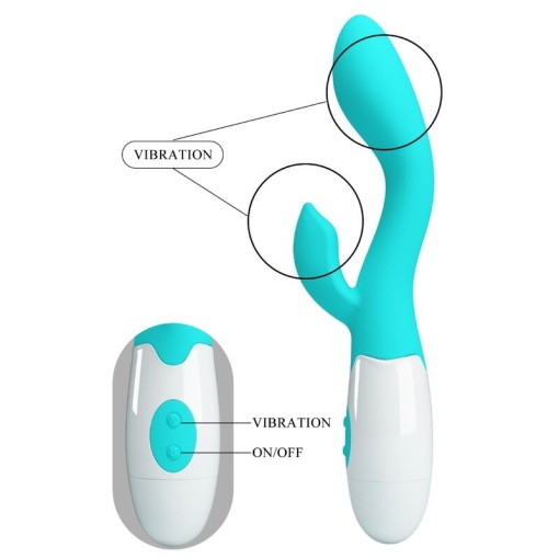 Vibrator stimulator punct G si clitoris Pretty Love - Brighty G-Spot Vibrator (Aqua Green) - Img 5