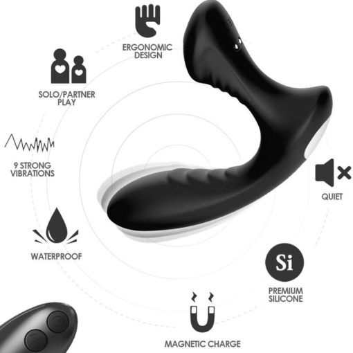 Vibratorul si plug anal pentru prostata cu telecomanda ARMONY - STORM - Img 2