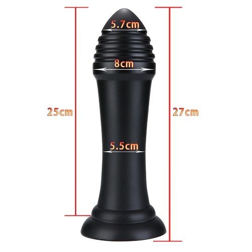 X-MEN Butt Plug Black 27cm x 8cm - Img 2
