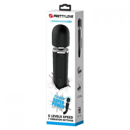 Aparat de masaj cu 5 viteze si 7 setari de vibratii PRETTY LOVE - CHARMING MASSAGER PLUS (29cm) - Img 2