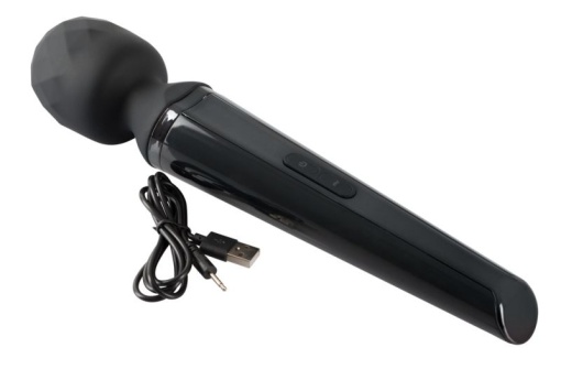 Baghetă de masaj cu cap mobil vibrator Power Wand (31 cm) - Img 4
