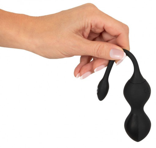 Bile vaginale cu telcomanda si electrostimulare RC Vibrating E-Stim Love Balls ( 20 cm) - Img 5