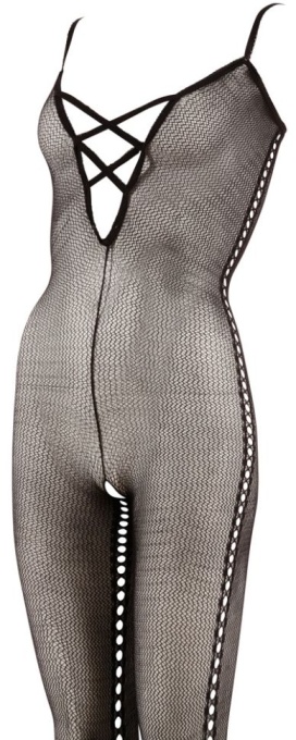 Catsuit with lacing, black - 2XL/3XL - Img 2