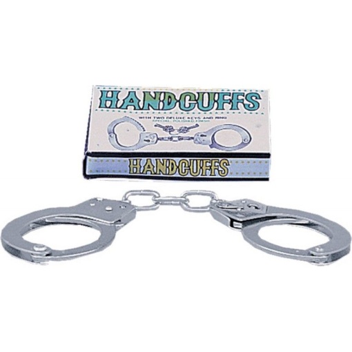 Catuse metalice Large Metal Handcuffs with Keys - Img 2