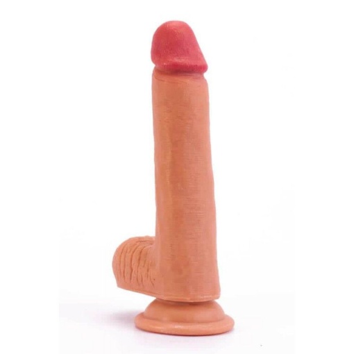 Dildo 8 inchi Dual-layered Silicone 20cm - Img 2