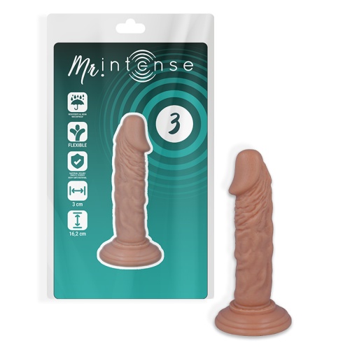 Dildo cu aspect natural de penis 16.2 cm lungime x 3 cm diametru Mr. Intense - Img 5