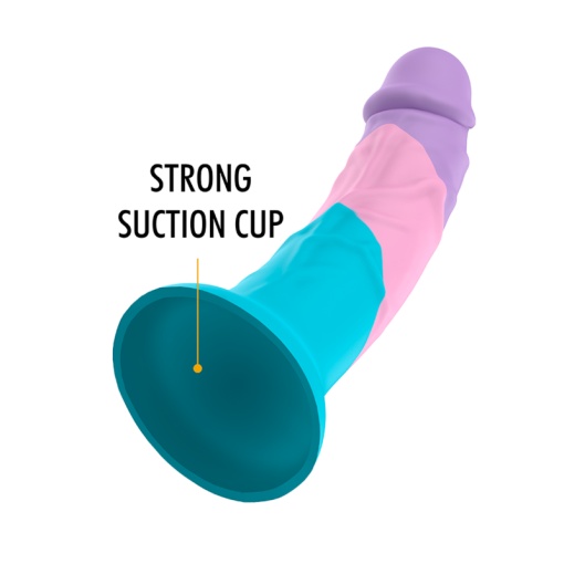 Dildo cu ventuza din silicon super flexibil MYTHOLOGY - ASHER PASTEL DILDO marime M - Img 3