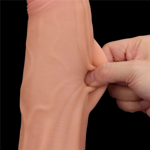 Dildo realist gigantic 12'' King Sized Sliding Skin Dual Layer Dong (31cm) - Img 4