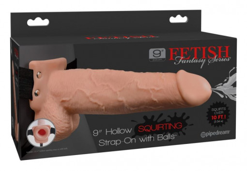 Dildo realist, Hollow Strap-on Squirting (25,4 cm) - Img 2