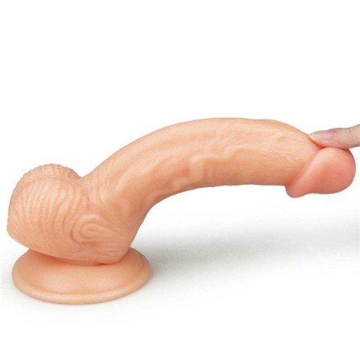 Dildo ultra realist din material moale si flexibil 8" The Ultra Soft Dude - 20cm
