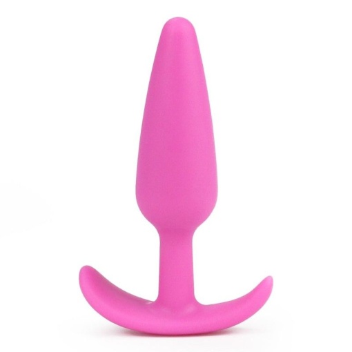 Dop anal cu maner de manevrare LURE ME Classic Anal Plug, Pink- S - Img 4