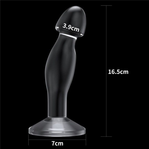 Dop anal transparent 6.5'' Flawless Clear Prostate Plug 16.5cm - Img 3