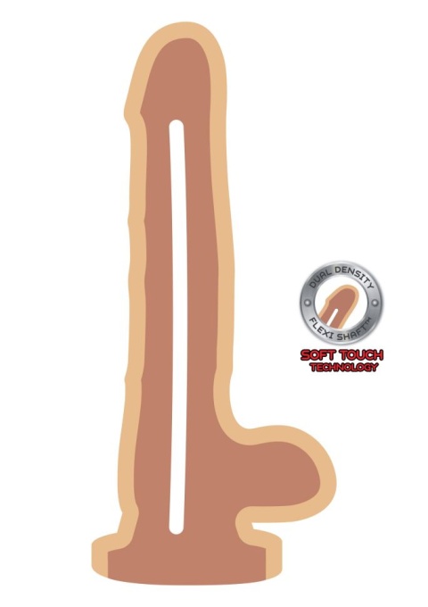 Dual Density Dildo 9inch Balls - Img 3