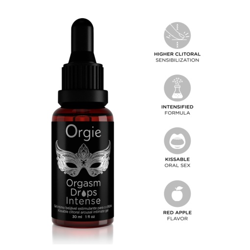 Gel stimulare clitoris Orgasm Drops Intense, 30 ml, Orgie - Img 3