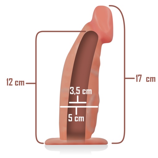 Ham Strap-On Intense cu dildo gol prelugitor penis 18 x 3,5 cm - Img 3