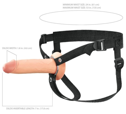 Hollow Silicone Strap-on 19cm - Img 3