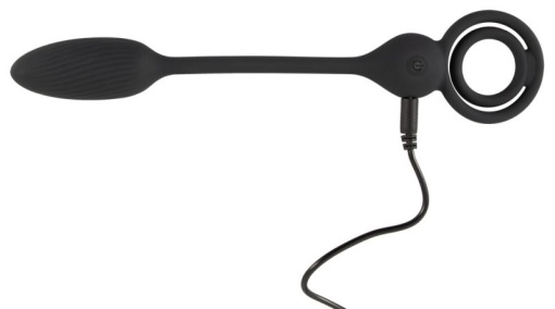 Inel penis si minge cu dop anal vibrant si 10 moduri de vibratie Cock and Ball Ring RC Butt Plug - Img 5