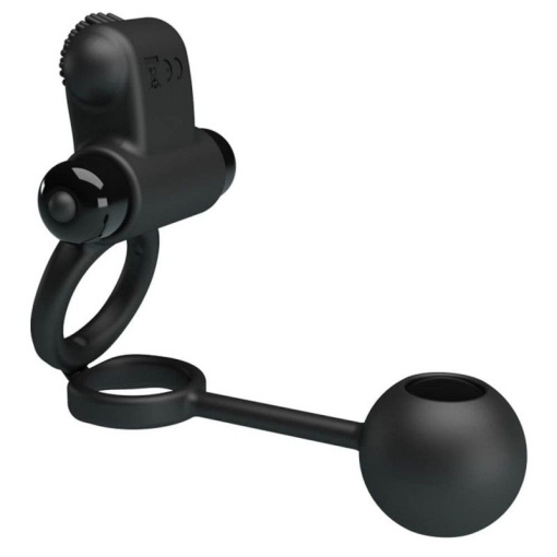 Inel pentru penis cu stimulator clitoridian cu vibratii Pretty Love Vibration Penis Sleeve IV - Img 4