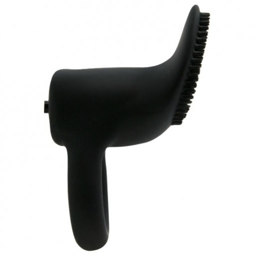 Inel vibrator din silicon cu stimulator clitoridian Pretty Love Cobra Black - Img 5