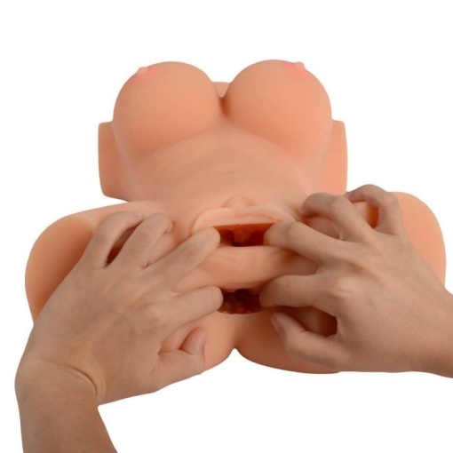Masturbator 3D pentru bărbați, marime mare Busty Lady Half Body Sex Doll 40cm x 23.5cm - Img 5