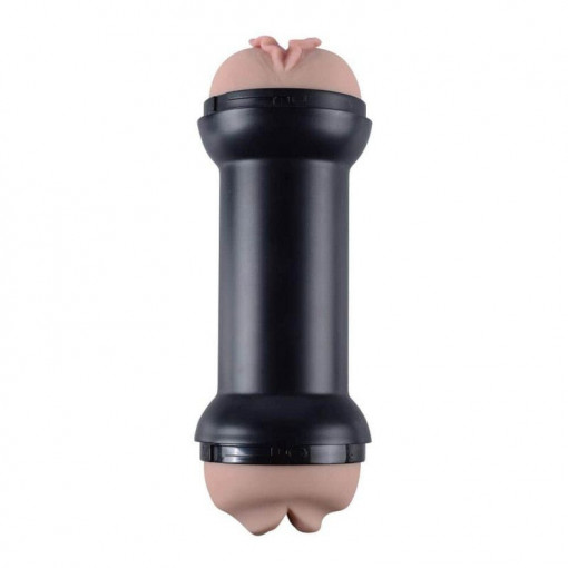 Masturbator cu 2 capete de penetrare Traning Master Flesh 22cm - Img 2