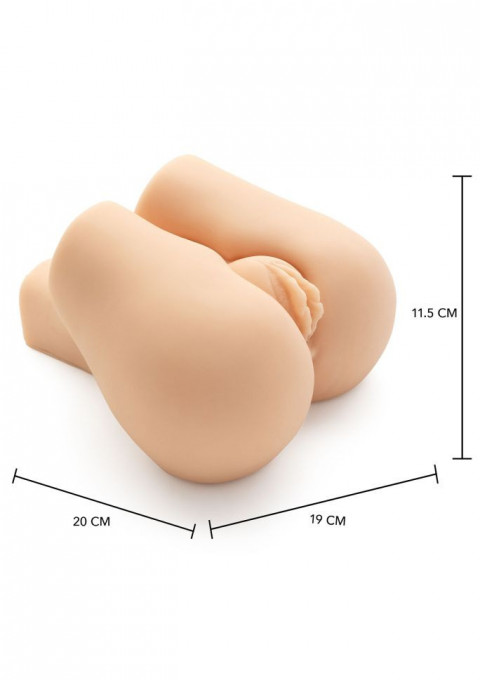Masturbator modelat anatomic Nasty Nympho Bouncer cu Vibratii - Img 2