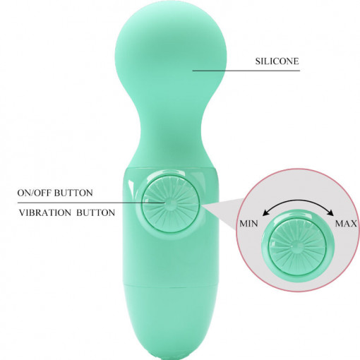 Mini aparat de masaj PRETTY LOVE MINI STICK GREEN (12cm) - Img 7