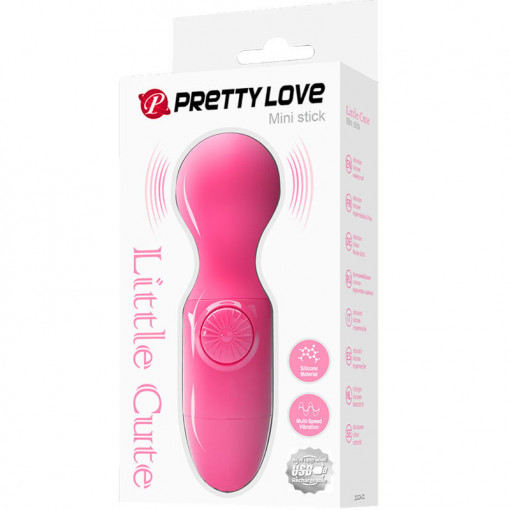 Mini aparat de masaj Wonder Mini stick PRETTY LOVE MINI STICK PINK (12cm) Reincarcabil - Img 5