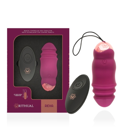Ou vibrator cu miscare sus jos RITHUAL - REVA cu telecomanda - Img 6