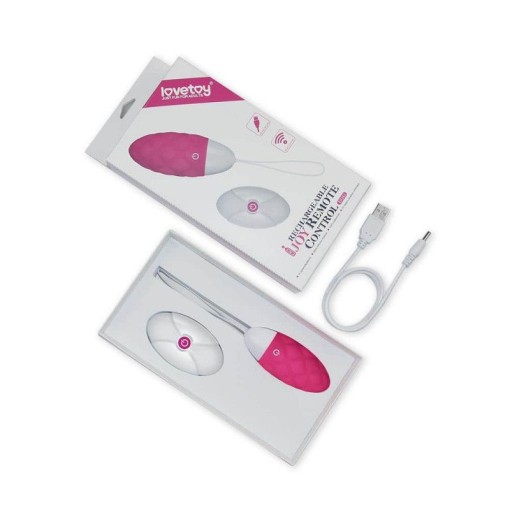 Ou vibrator cu telecomanda IJOY Wireless Remote Control Rechargeable Egg Pink - Img 3