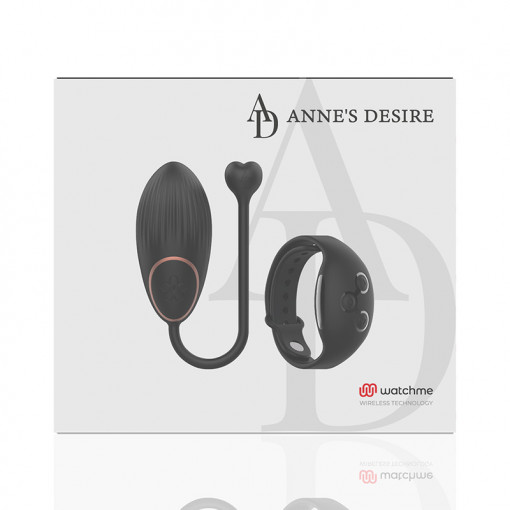 Ou vibrator inteligent cu telecomanda ANNE'S DESIRE - WATCHME BLACK - Img 6