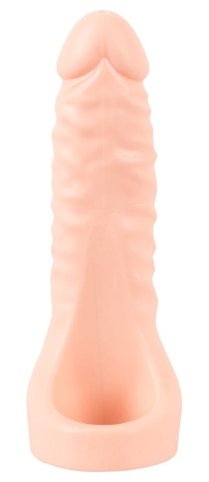 Penis elastic și inel de penis cu vibratii Double Fucker + Vibration (18 cm) - Img 4