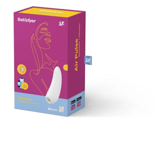 Stimulator clitoridian de ultima generatie SATISFYER Curvy 1 Vibrator Air Pulse - Img 2