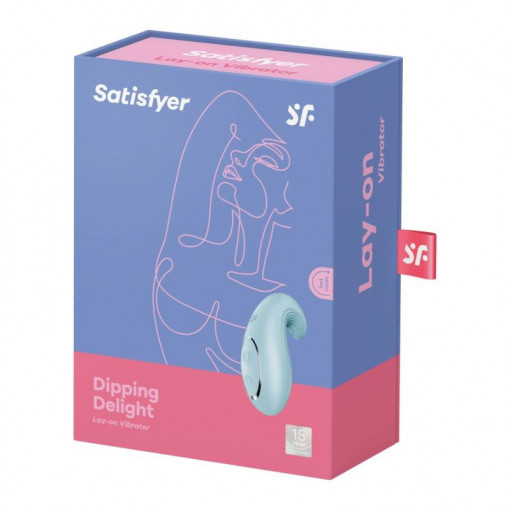Stimulator Satisfyer Dipping Delight light blue (9,2cm) - Img 2