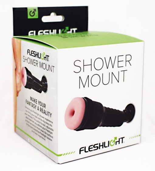 Suport negru de perete pentru masturbatoare Fleshlight Shower Mount - Img 2