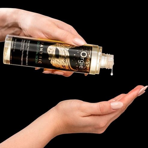 Ulei de masaj cu efect de stralucire Orgie Tantric - massage oil, Celestial Scent, 200ml - Img 4