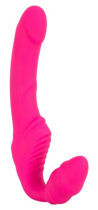 Vibrating Strapless Strap-on cu 9 moduri de vibrație si caneluri mari, stimulatoare - Img 6