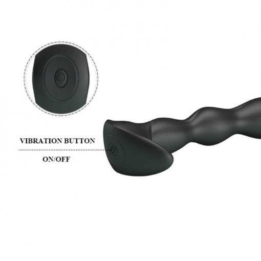 Vibrator anal din silcon neted Pretty Love Anal Massager Vibrator Incepatori 13cm - Img 7
