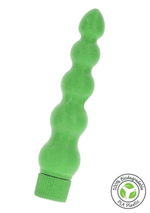 Vibrator biodegradabil Eco Vibrator, Green (18.5cm) - Img 7