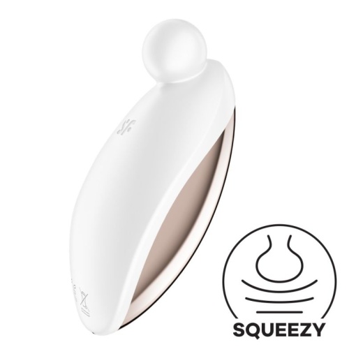 Vibrator Compact Satisfyer Spot On 2 -pentru Stimularea Clitoridiană culoare Alb - Img 7