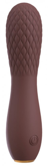Vibrator cu texturi stimulatoare Mic Hazel 02 (14cm) - Reincarcabil - Img 3