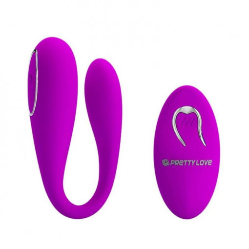 Vibrator cupluri pentru clitoris si punct G Pretty Love Algernon Purple - Img 2